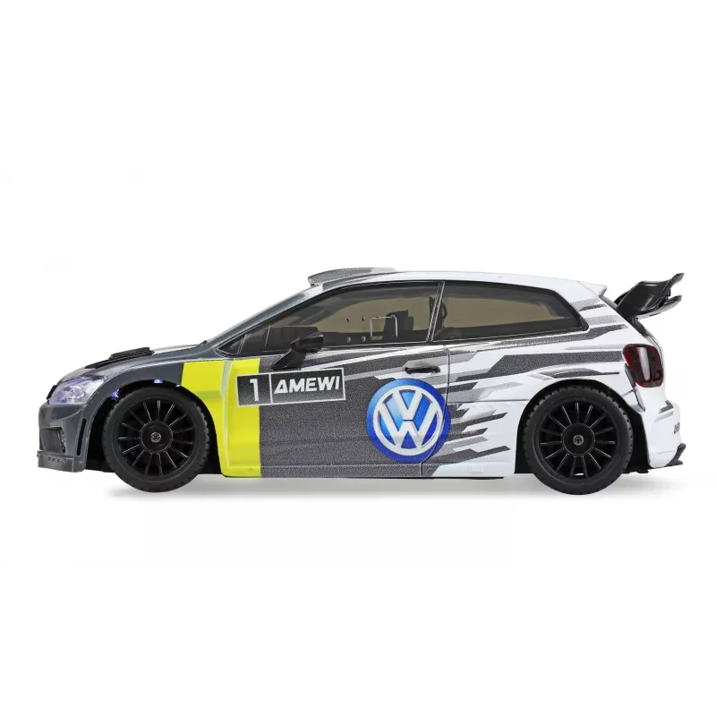 Auto RC rally/drift Amewi VW Polo R WRC, 4WD, 1:28, RTR, grigia