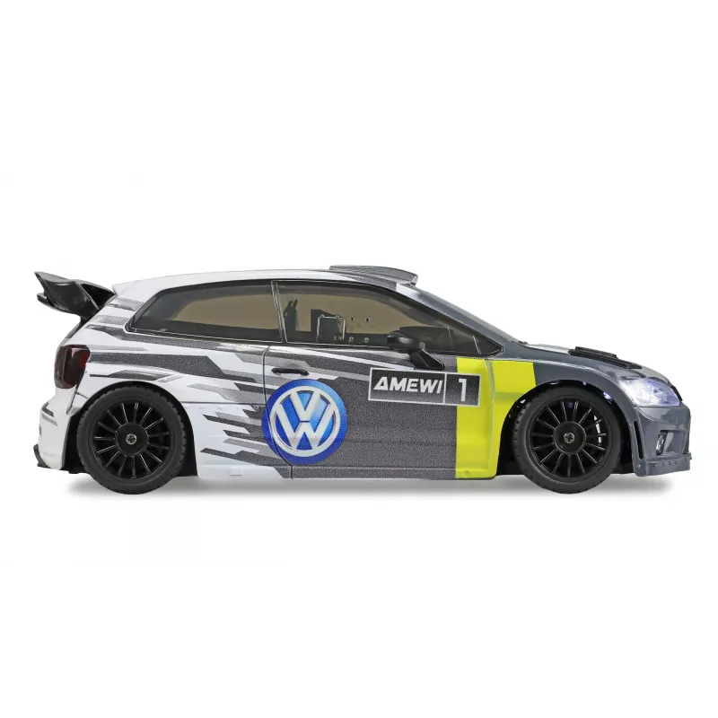 Auto RC rally/drift Amewi VW Polo R WRC, 4WD, 1:28, RTR, grigia