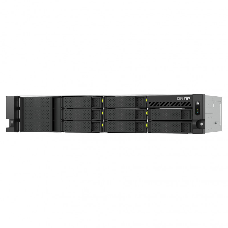 QNAP TS-h1073BXeU-RP-8G NAS rack 2U, Ryzen Embedded V1780B, 8 GB DDR4, alimentatore ridondante