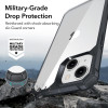 Custodia ESR Air Armor ESR515 per Apple iPhone 14 Plus / 15 Plus, trasparente/nera