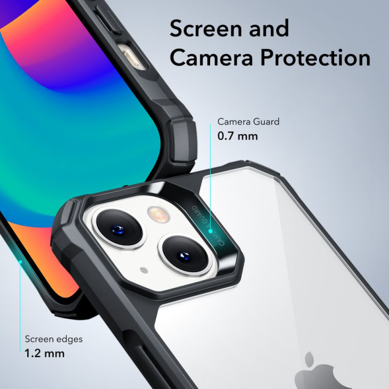 Custodia ESR Air Armor ESR515 per Apple iPhone 14 Plus / 15 Plus, trasparente/nera