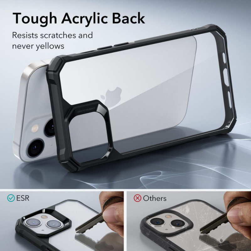 Custodia ESR Air Armor ESR515 per Apple iPhone 14 Plus / 15 Plus, trasparente/nera