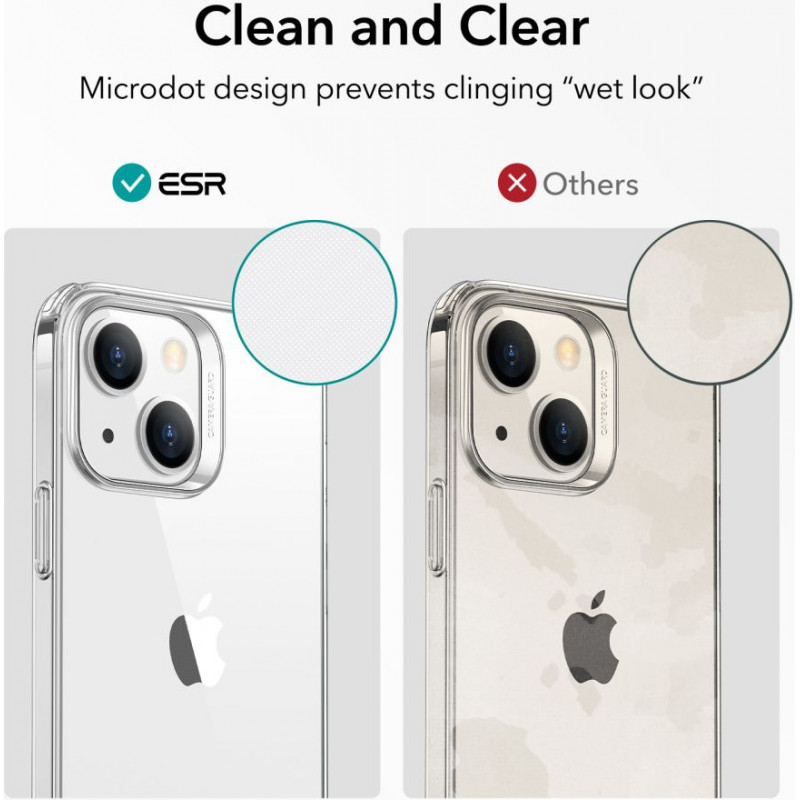 Custodia ESR Project Zero per Apple iPhone 14 Plus / 15 Plus, ESR519, trasparente
