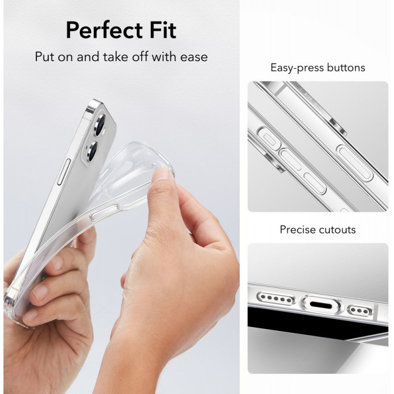 Custodia ESR Project Zero per Apple iPhone 14 Plus / 15 Plus, ESR519, trasparente