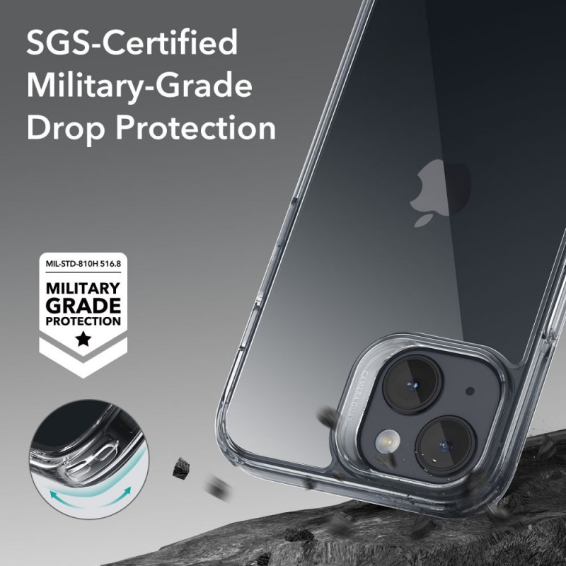 Custodia Ice Shield ESR per Apple iPhone 15 Plus / 14 Plus, ESR709, trasparente