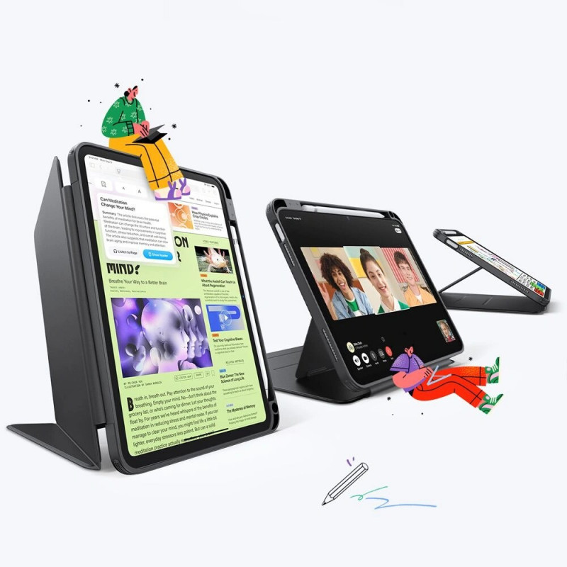 Custodia Flip Hybrid ESR per Apple iPad 10.9" 2022 (10ª gen.) / iPad 11" 2025 (11ª gen.), nera