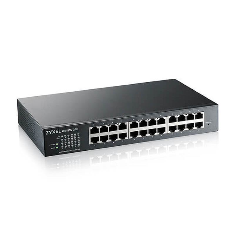 Zyxel GS1915-26v2 Switch smart GbE a 26 porte, 24x GbE RJ45 e 2x SFP, rackmount, fanless (GS1915-26V2-EU0101F)