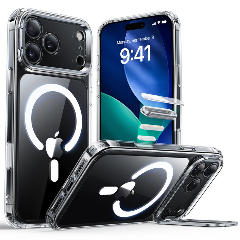 Custodia ESR Classic Hybrid Kickstand MagSafe per Apple iPhone 17 Pro Max, trasparente