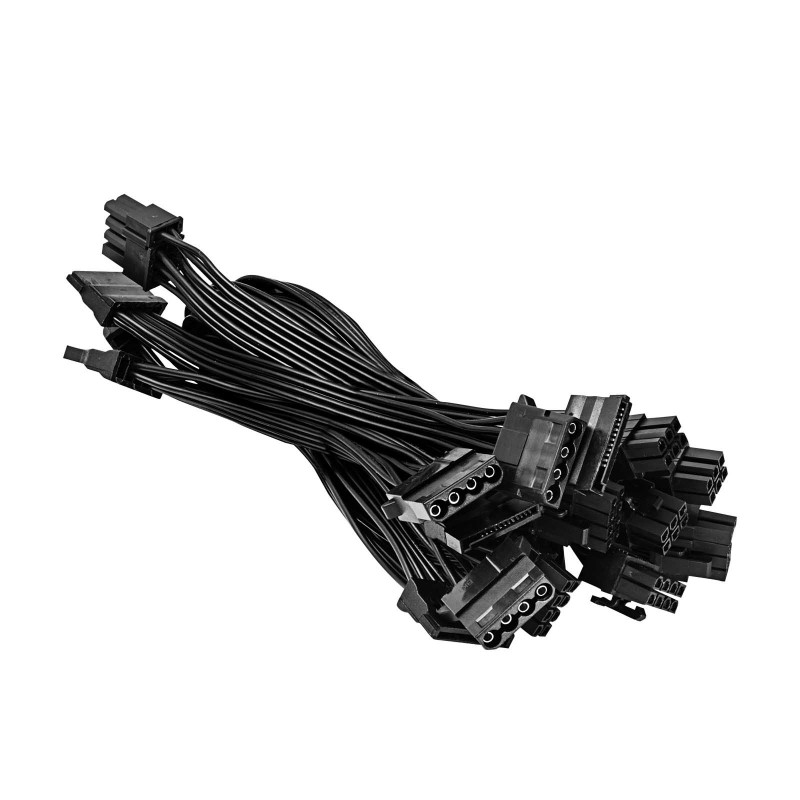 Alimentatore ATX Akyga 500 W AK-C2-500, semi-modulare, P4+4, 2x PCI-E 6+2 pin, 4x SATA, 2x Molex, ventola 12 cm, 80 PLUS