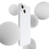 Custodia in silicone 3MK Hardy Case MagSafe per Apple iPhone 14 Plus / 15 Plus, bianca