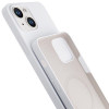 Custodia in silicone 3MK Hardy Case MagSafe per Apple iPhone 14 Plus / 15 Plus, bianca