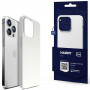 Custodia in silicone 3MK Hardy Case MagSafe per Apple iPhone 14 Pro Max, bianca