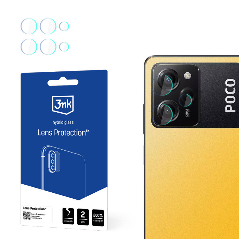 Proteggi obiettivo fotocamera 3MK Lens Protect per POCO X5 Pro 5G (4 pz), 3MK4630