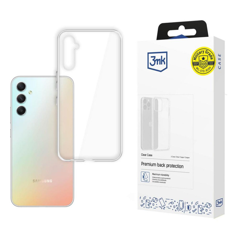 Custodia trasparente 3MK Clear Case per Samsung Galaxy A34 5G, 3MK4600