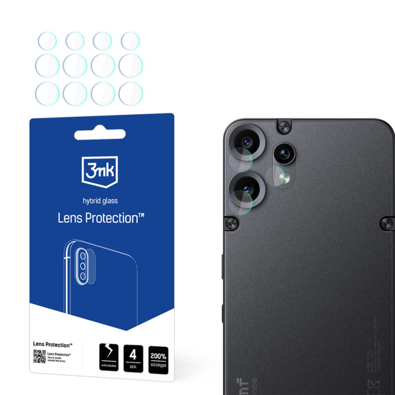 Vetro ibrido per lente fotocamera 3MK Lens Protection per CMF Phone 2 Pro by Nothing (4 pz)