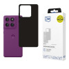 Custodia 3MK Matt per Motorola Edge 60 Pro, nero opaco