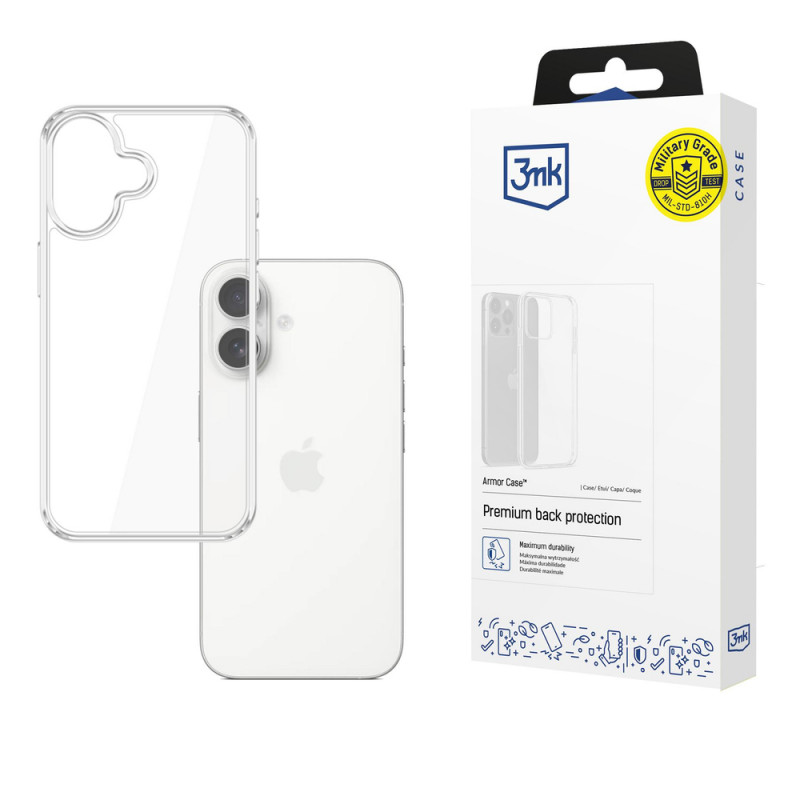 3MK Armor Case per Apple iPhone 17, trasparente