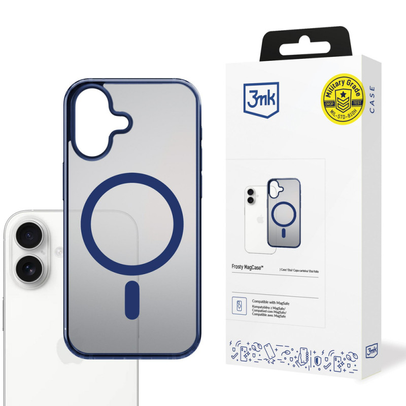 3MK Frosty MagCase per Apple iPhone 17, blu