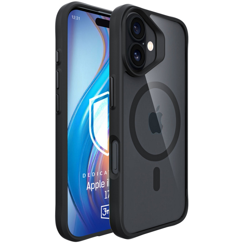 3MK Satin Armor MagCase per Apple iPhone 17, nero