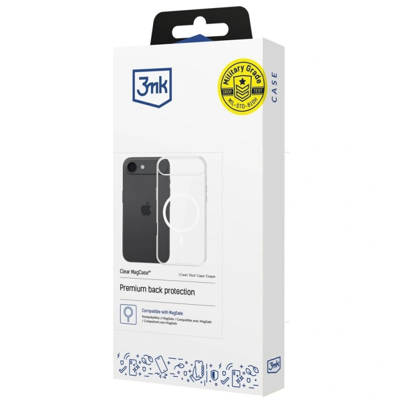 3MK Clear MagCase per Apple iPhone Air, trasparente