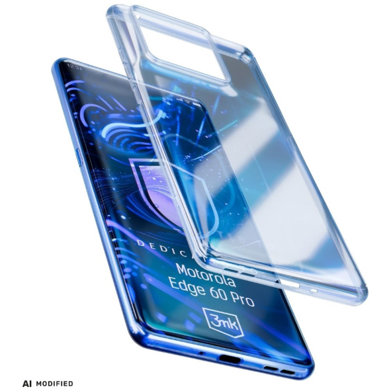3MK Clear Case per Motorola Edge 60 Pro, trasparente