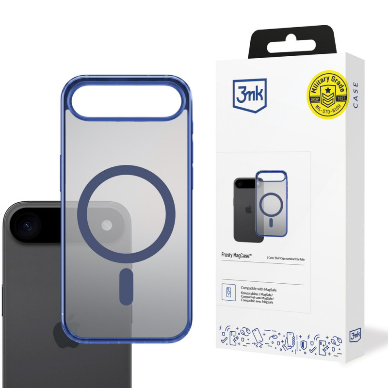 Custodia 3MK Frosty MagCase per Apple iPhone Air, blu