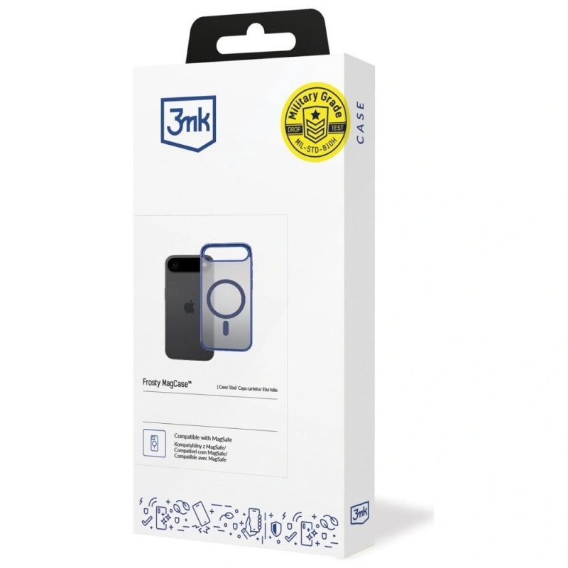 Custodia 3MK Frosty MagCase per Apple iPhone Air, blu