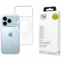 Custodia 3MK Clear MagCase per Apple iPhone 17 Pro, trasparente