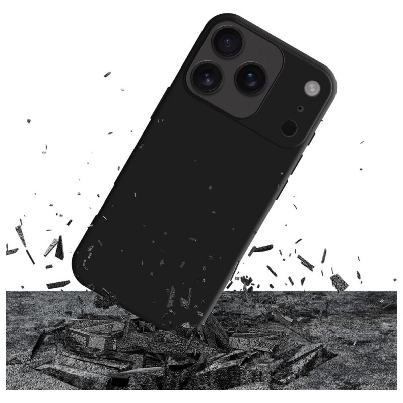 Custodia 3MK Matt Case Pro per Apple iPhone 17 Pro, nero opaco