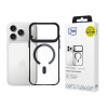 Custodia 3MK Satin Armor MagCase per Apple iPhone 17 Pro, nero trasparente