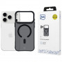 Custodia 3MK Smoke MagCase per Apple iPhone 17 Pro Max, nera semitrasparente