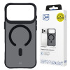 Custodia 3MK Smoke MagCase per Apple iPhone 17 Pro Max, nera semitrasparente