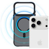 Custodia 3MK Smoke MagCase per Apple iPhone 17 Pro Max, nera semitrasparente
