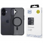 Custodia 3MK Smoke Matt MagCase per Apple iPhone 17, nera