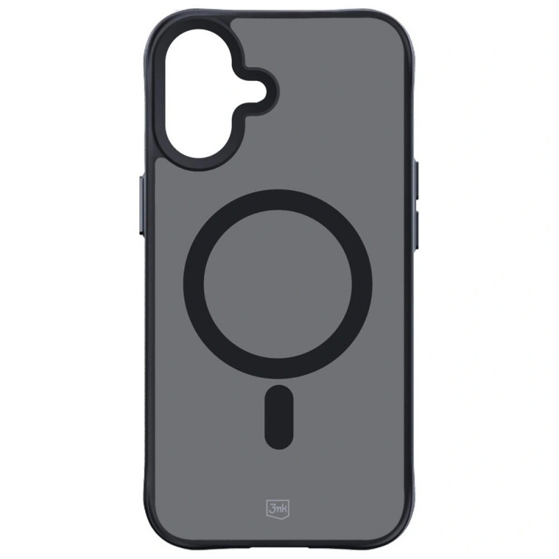 Custodia 3MK Smoke Matt MagCase per Apple iPhone 17, nera