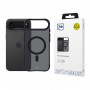 Custodia 3MK Smoke Matt MagCase per Apple iPhone Air, nera