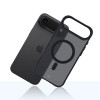 Custodia 3MK Smoke Matt MagCase per Apple iPhone Air, nera