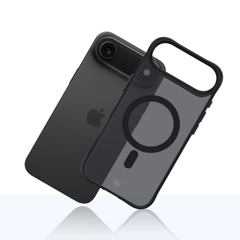 Custodia 3MK Smoke Matt MagCase per Apple iPhone Air, nera