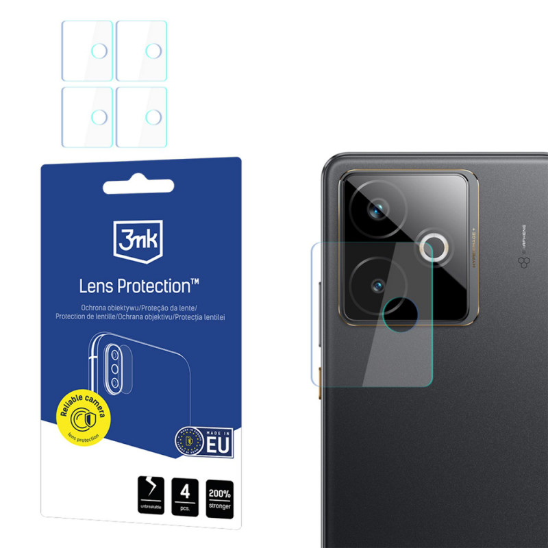 Protezione lente fotocamera 3MK Lens Protection per Realme GT 7T (4 pz)