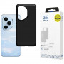 Custodia 3MK Matt Case per Honor 400 Pro, nero opaco
