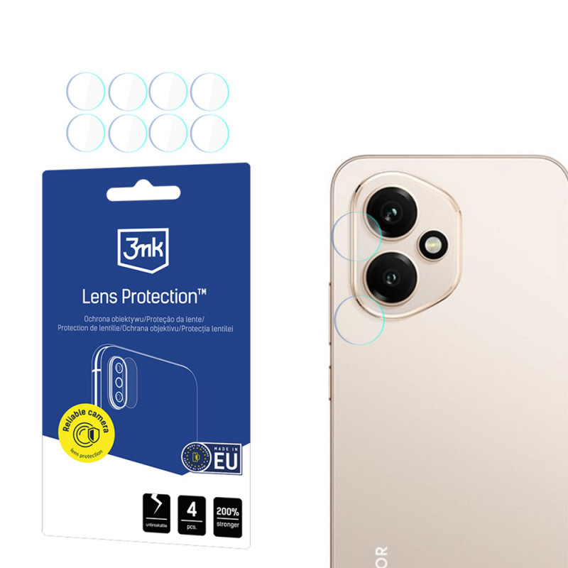 Protezione lente fotocamera 3MK Lens Protection per Honor 400 (4 pz)
