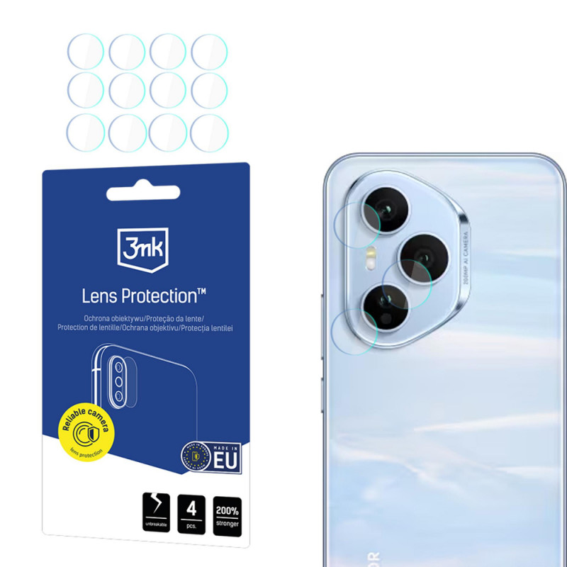 Protezione lente fotocamera 3MK Lens Protection per Honor 400 Pro (4 pz)