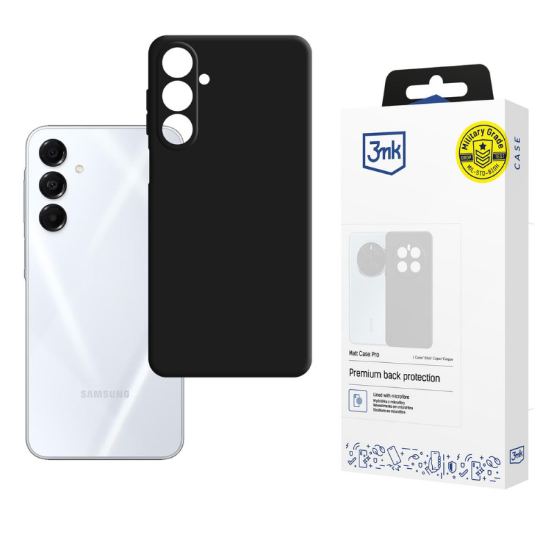 3MK Matt Case Pro Samsung Galaxy A17 5G, nero