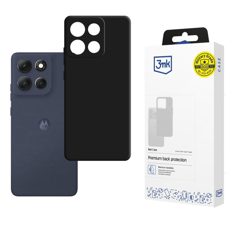 3MK Matt Case Motorola Moto G86, nero