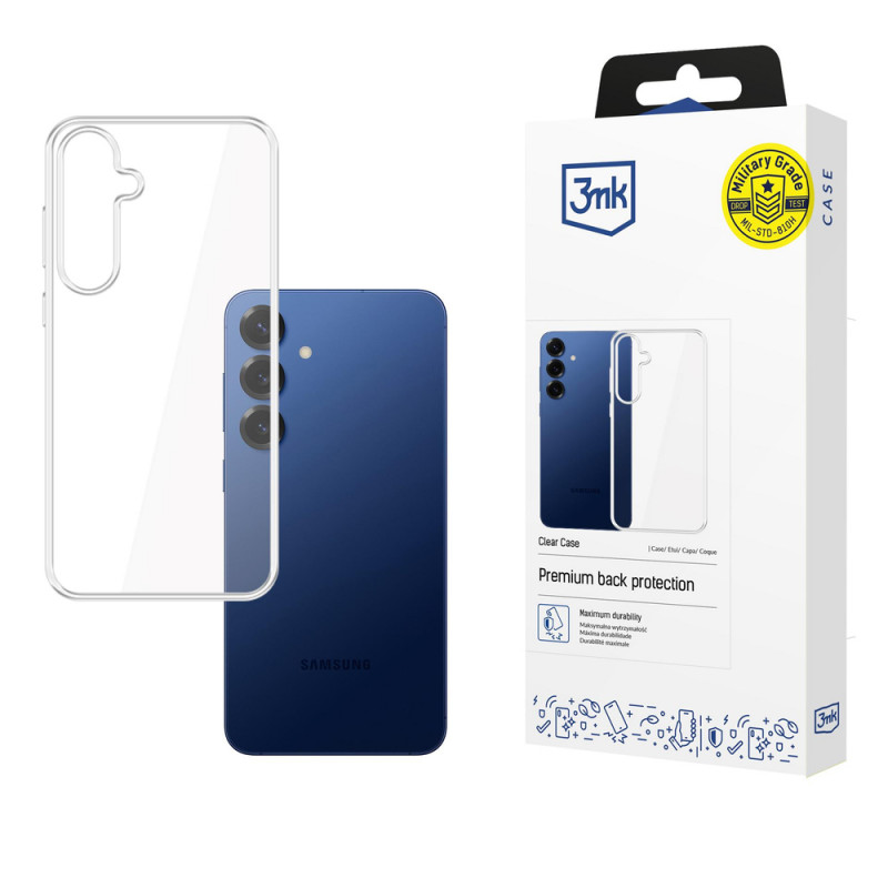 3MK Clear Case per Samsung Galaxy S25 FE, trasparente