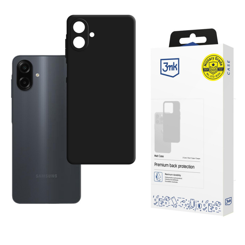 Custodia 3MK Matt Case per Samsung Galaxy A07 4G, nera