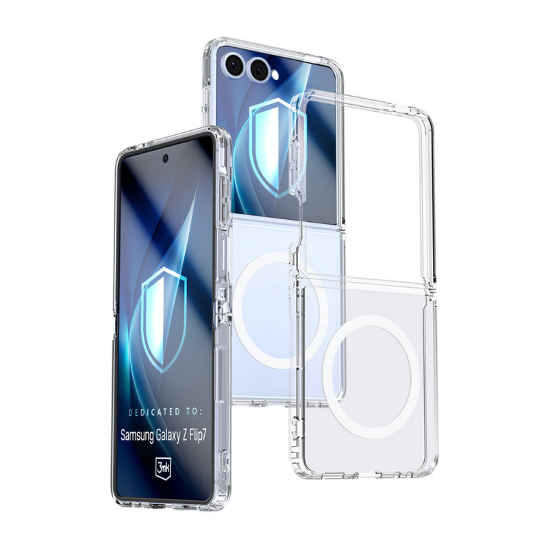 3MK Armor MagCase per Samsung Galaxy Z Flip7, trasparente
