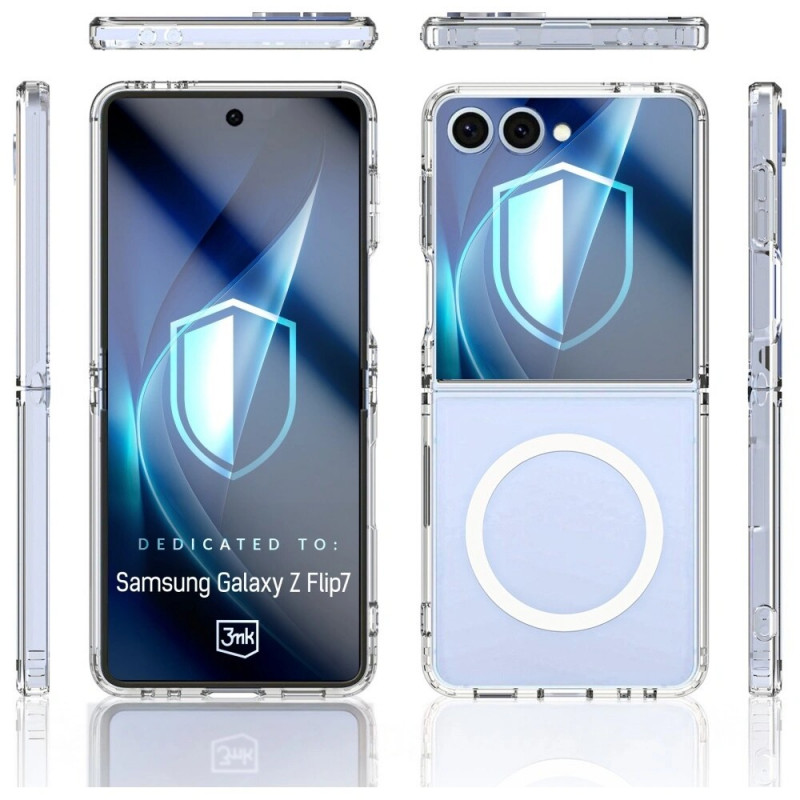 3MK Armor MagCase per Samsung Galaxy Z Flip7, trasparente