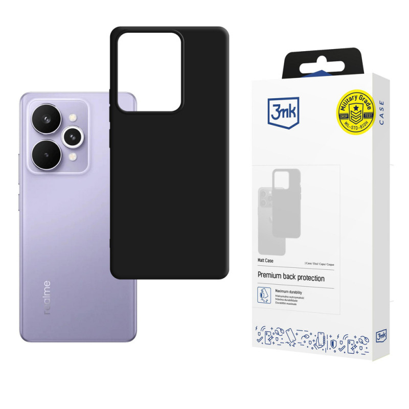 Custodia 3MK Matt per Realme 15 5G / 15 Pro 5G, nera