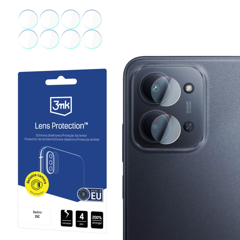 Protezione lente fotocamera 3MK Lens Protection per Xiaomi Redmi 15C 4G